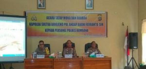 Kapolda Sultra Tinjau Kesiapan Pilkada Bombana