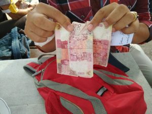 Uang Palsu Beredar di Pasar Rakyat  Korem