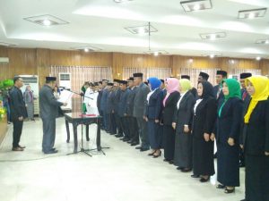 Walikota Lantik Camat dan Pejabat Pemkot