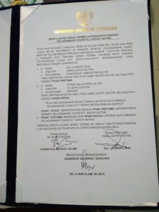 Gubernur Serahkan Jabatan Plt Bupati Buton pada La Bakri