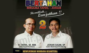 Perhitungan Sementara, Tafdil-Johan Unggul di Bombana