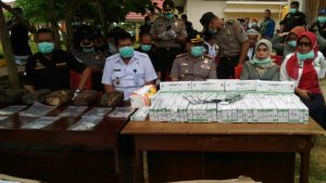 Pemusnahan BB Temuan Narkoba di RSUD Abunawas Kendari