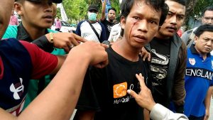 Aksi Demo Kasus Korupsi Nur Alam Berujung Rusuh