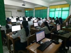 280 Siswa SMPN 1 Kendari Ikuti UNBK
