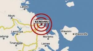 Gempa Bumi Kekuatan 2,2 SR Guncang Kota Kendari