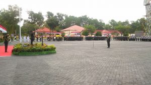 Upacara Peringatan HUT Bhayangkara Ke-71 Dihadiri Seluruh Pejabat Utama Sultra