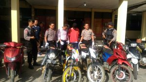 Ungkap Kasus Curanmor, Polres Kendari Amankan 10 Motor Curian