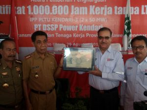 PT DSSP Power Kendari Raih Penghargaan Keselamatan Kerja
