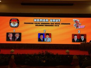 Diikuti Tiga Pasang, ini Daftar Nomor Urut Pilgub Sultra