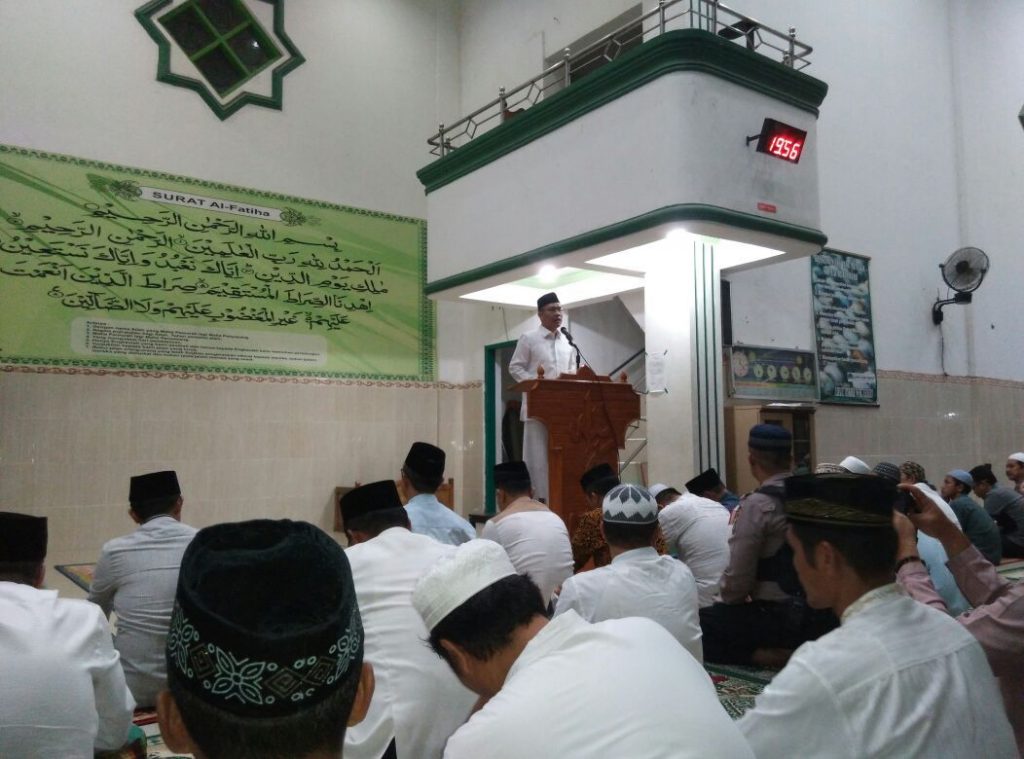 Sulkarnain Awali Safari Ramadhan di Masjid Raya Kendari