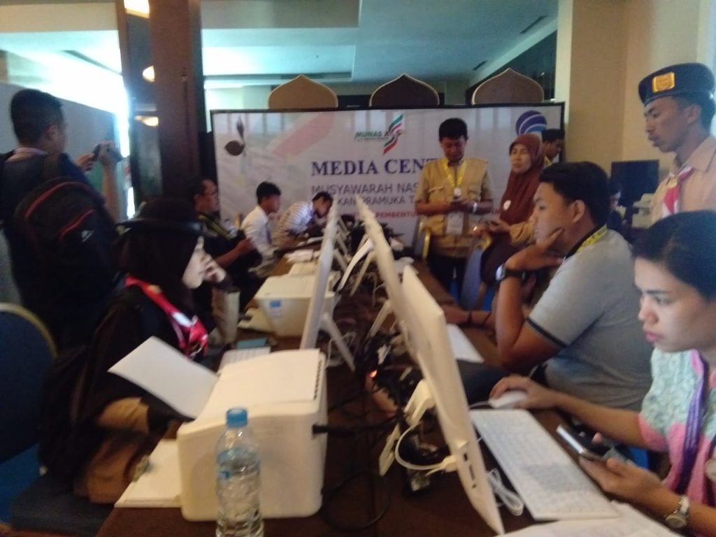 Media Center Sukseskan Munas Pramuka di Kendari