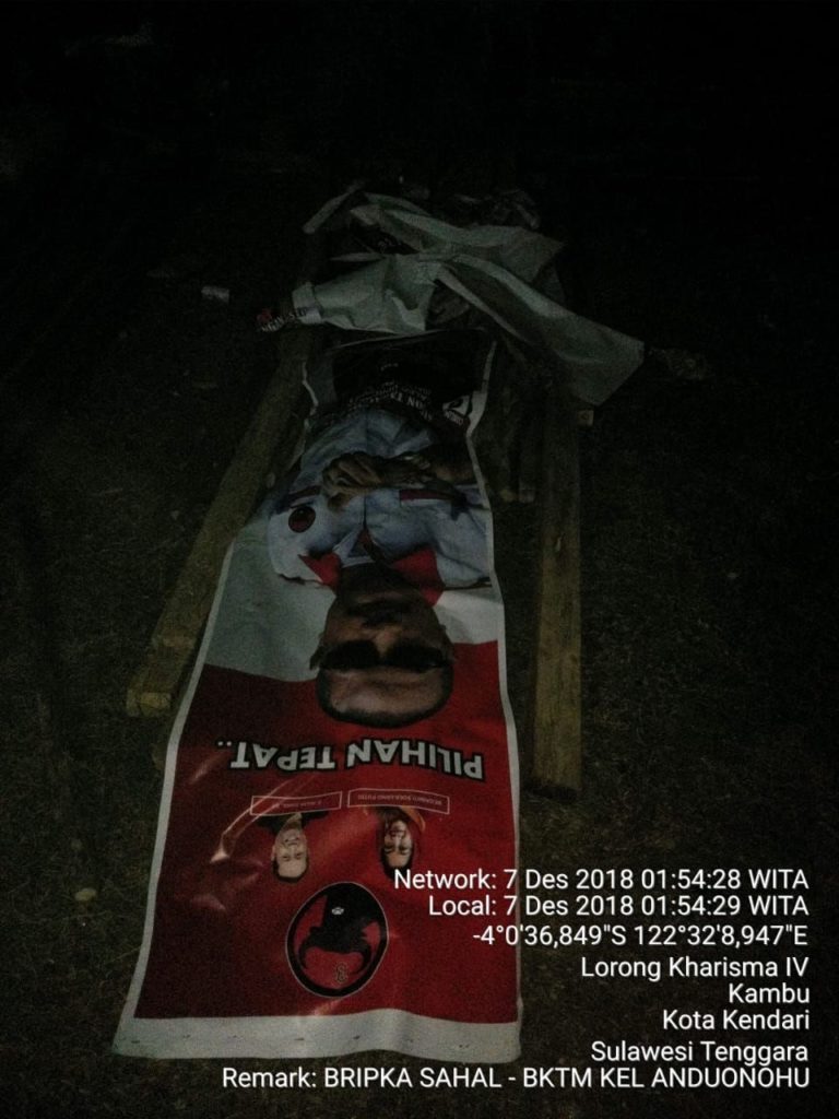 Baliho Sengaja Dirusak, Simon Takaendengan Tunggu Penanganan Bawaslu