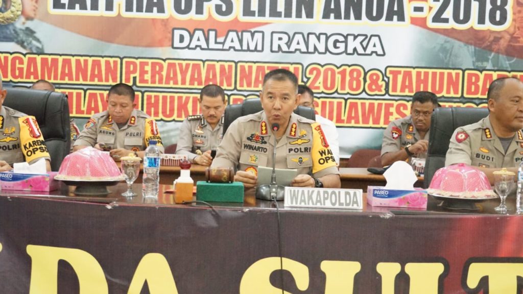 Persiapan Pengamanan Natal Dan Tahun Baru, Polda Sultra Gelar Latpra Ops Lilin 2018