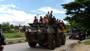 H-1 Pencoblosan, TNI-Polri Gelar Patroli Skala Besar