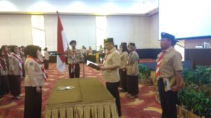 Sulkarnain Kukuhkan Pengurus Majelis Pramuka SBH Tingkat Ranting Kota Kendari