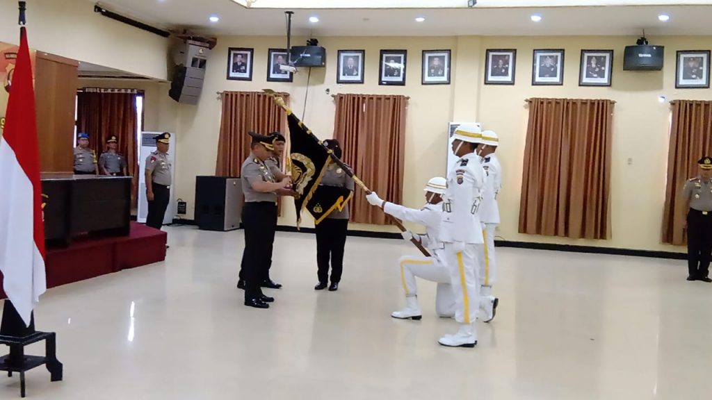 Peringatan HUT Bhayangkara ke 73, Polda Sultra Gelar Upacara Pencucian Pataka