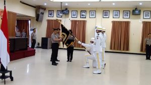 Peringatan HUT Bhayangkara ke 73, Polda Sultra Gelar Upacara Pencucian Pataka