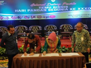 Pemprov Sultra Bersama Bulog Sultra Teken MoU Penyediaan dan Penyaluran Beras ASN