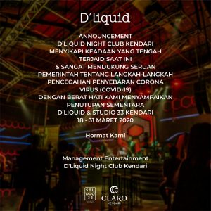 Dukung Keputusan Pemerintah, D’Liquid Tutup Sementara