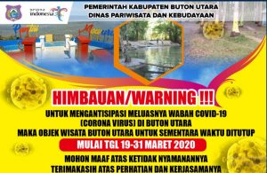 Antisipasi Virus Corona, Objek Wisata Butur Ditutup Sementara