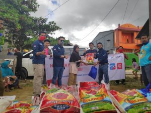 Hiswana Migas Bersama Pertamina Salurkan Bantuan Sembako di Berbagai Lokasi