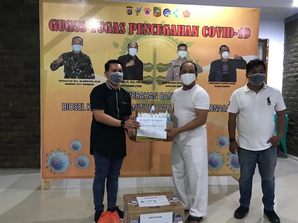 Powerchina Resources LTD Serahkan Ribuan APD di Konut