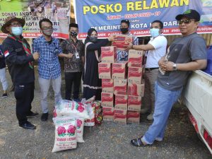 Relawan Ketahanan Pangan Kota Kendari Distribusikan Ribuan Paket Sembako Selama Pandemi Covid-19