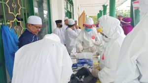 Rapid Tes Masal Kedua GTC-19 Butur, Kali Ini di Masjid At-Taufiq, Hasilnya Non Reaktif