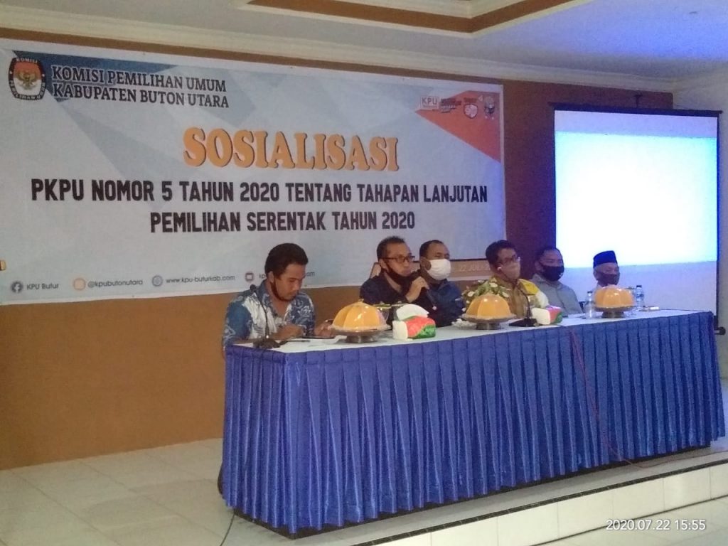 Sosialisasi PKPU Nomor 5 Tahun 2020, KPU Buton Utara Target 80 Persen Hak Suara Tersalurkan