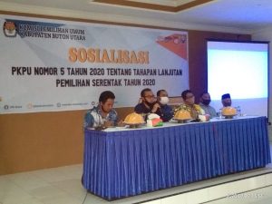 Sosialisasi PKPU Nomor 5 Tahun 2020, KPU Buton Utara Target 80 Persen Hak Suara Tersalurkan