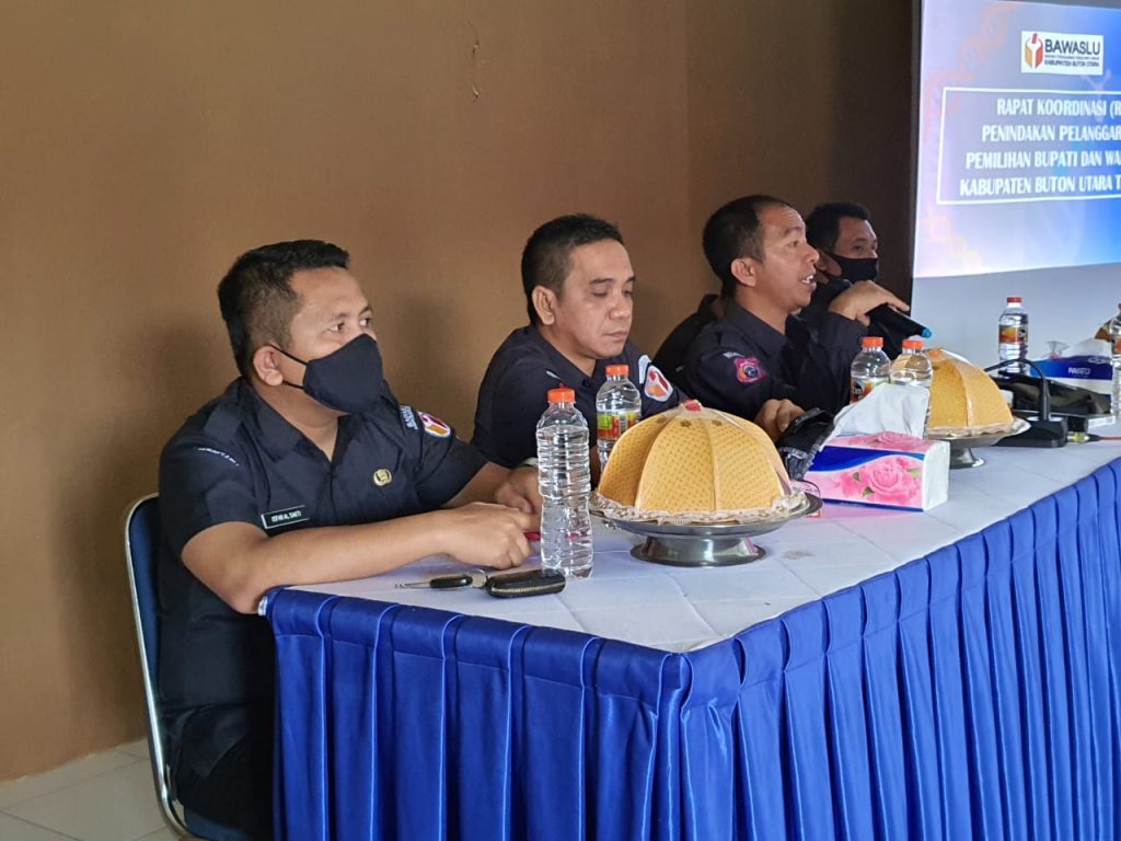 Bawaslu Buton Utara Gelar Rapat Koordinasi Penindakan Pelanggaran