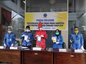 HUT RI Ke 75, BNNP Sultra Ungkap Kasus Narkotika Seberat 1 Kg