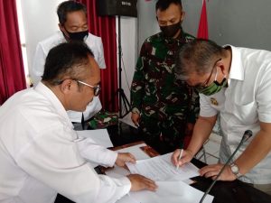 Pemda Butur Bersama Korem 143/HO Tandatangani NPHD Pilkada 2020