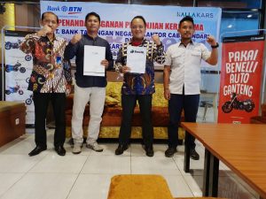 Kalla Kars Kendari Teken MoU Program Benelli Ownership dengan BTN Cabang Kendari
