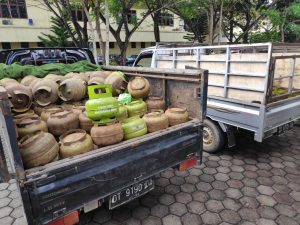 Polda Sultra Amankan 350 Tabung Gas Elpiji Illegal