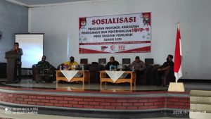 Kasus Covid-19 Provinsi Sultra Meningkat, KPU Butur Sosialisasikan Penerapan Prokes