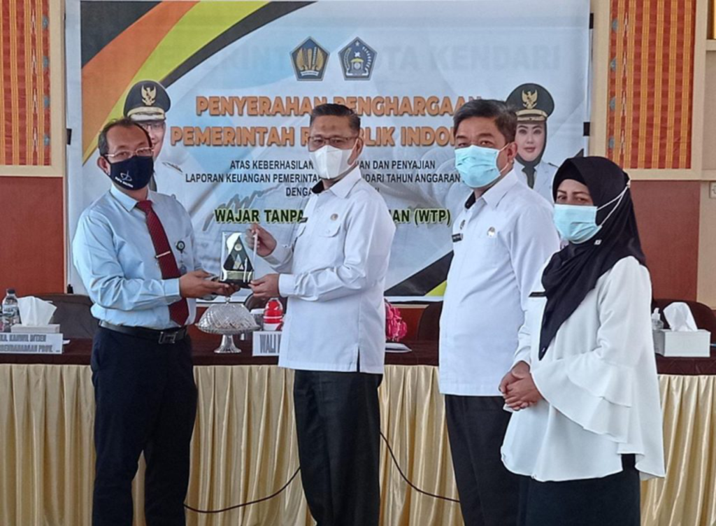 Raih WTP Enam Kali, Pemkot Kendari Terima Penghargaan dari Menteri Keuangan