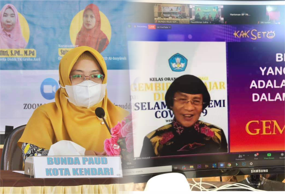 Bunda PAUD Kendari; Orang Tua Harus Memiliki Kapasitas dan Kompetensi dalam Menampingi Anak Selama BDR