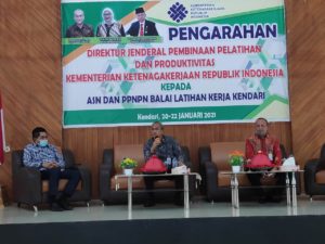 Dirjen Binalattas Apresiasi Program Kerja BLK Sultra Selama Pandemi Covid-19