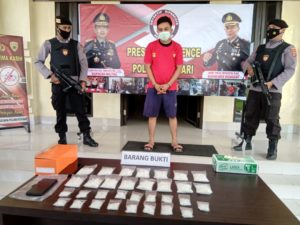 Polisi Tangkap Seorang Pengedar Sabu di Kendari