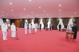 Lantik Tiga Bupati Terpilih, Ini Harapan Gubernur Sultra