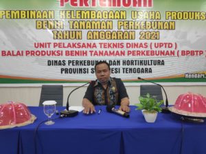 BPBTP Dinas Perkebunan dan Holtikurtura Pemprov Sultra Tingkatkan Kualitas Penangkar Benih di Daerah