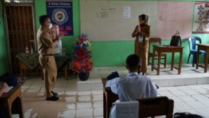Turun Langsung, Wali Kota Kendari Pantau Hari Pertama Pelaksanaan Pembelajaran Tatap Muka