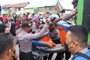 Puluhan Sepeda Motor Terjaring Patroli Balapan Liar Usai Sahur di Kota Kendari