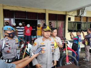 Polresta Kendari Amankan 4 Unit Motor Trail dari Komplotan Pencuri