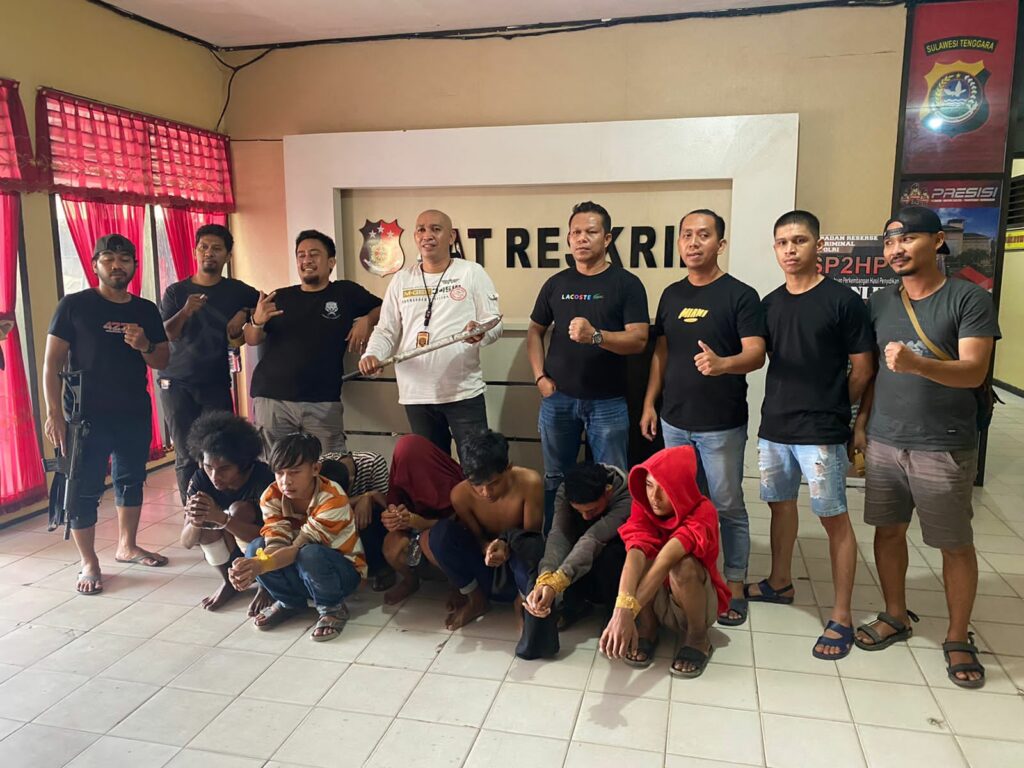 Diduga Lakukan Pengeroyokan Karena Perempuan, 7 Pemuda di Kendari di Tangkap Polisi