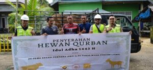 Perayaan Idul Adha 1443 H, PT GKP Serahkan 10 Ekor Sapi Kurban