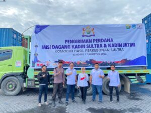 Wujudkan Misi Dagang, Kadin  Sultra Kirim Komoditi Perkebunan dari Sultra ke Jatim