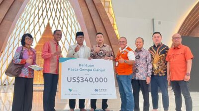 PT Vale dan Huayou Serahkan Donasi Pasca Gempa Cianjur