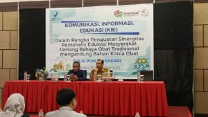 Libatkan Pentahelix, BPOM di Kendari Berikan Edukasi Terkait Obat Tradisional Kepada Masyarakat